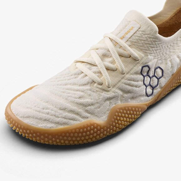 NEW Vivobarefoot Motus Studio Sneaker Womens sz 8 White/Tan gym lifting shoe - Picture 6 of 7